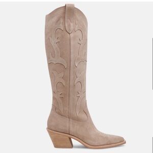 DOLCE VITA Samare western boots in taupe 6.5